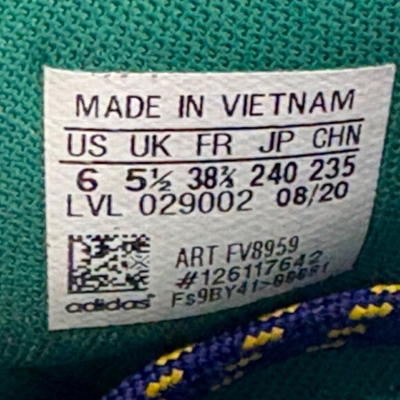 Adidas Issue #2 D.O.N. Basketball Shoes Purple/Yellow Mens Size 6.5 - Picture 6 of 8